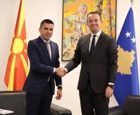 Ministri Faton Peci pret në vizitë zyrtare homologun e tij nga Maqedonia e Veriut, Ljupço Nikolovski